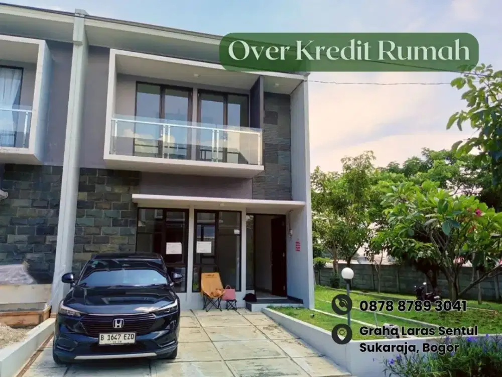 Jual Rumah Over Kredit 85JT Hook DP BISA DI CICIL di Graha Laras Sentul Bogor