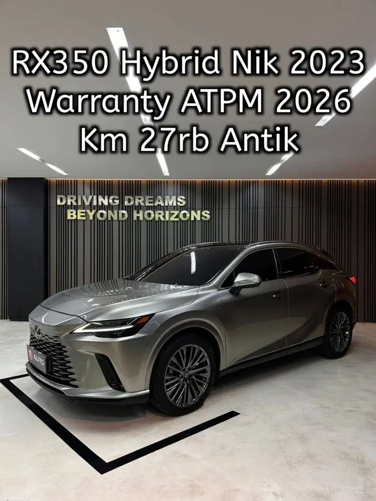 Lexus RX350H Hybrid 2023 Abu-abu Met Km27rb Sonic Titanium L33Y