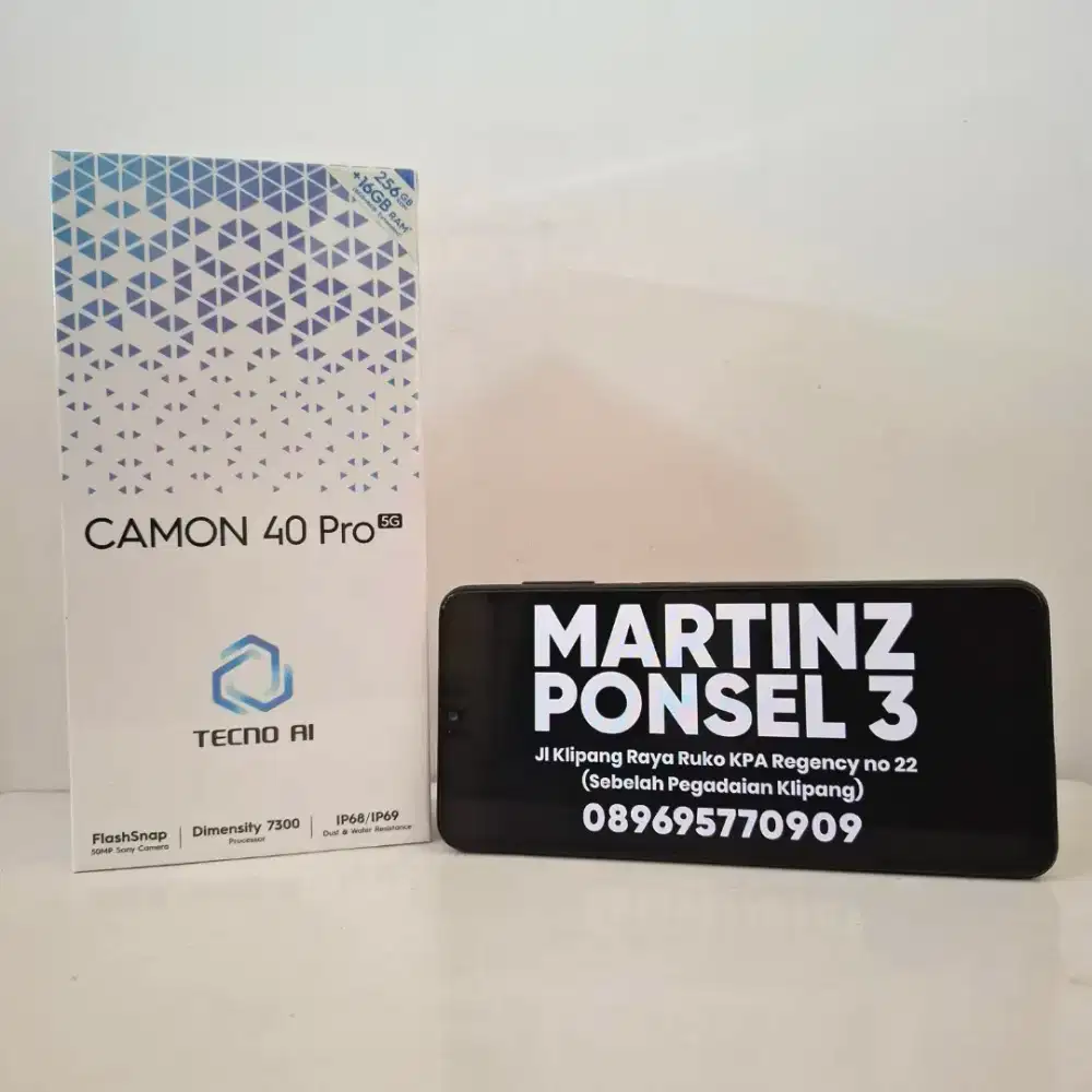 Tecno Camon 40 Pro 5G 8/256 Garansi Resmi 1 Tahun