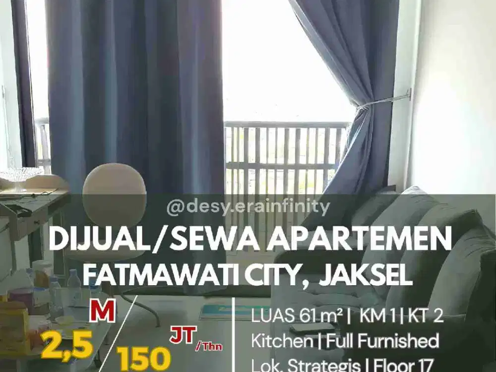 Dijual Apartemen Fatmawati city, Jakarta Selatan