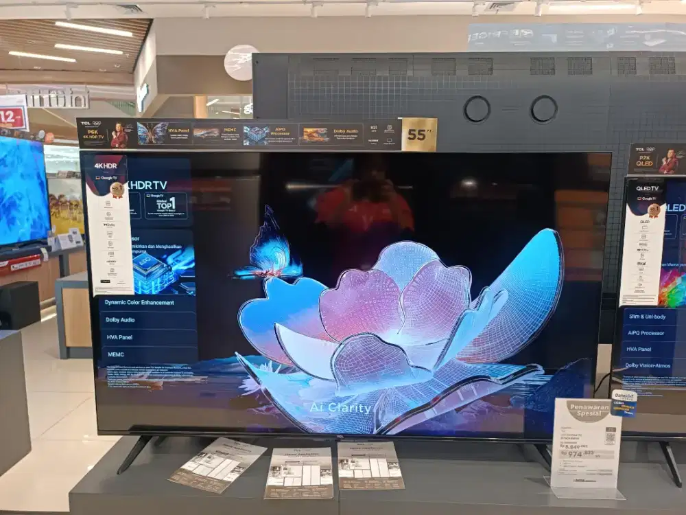 Bunga Cicilan 0% LED GOOGLE TV 55INCH