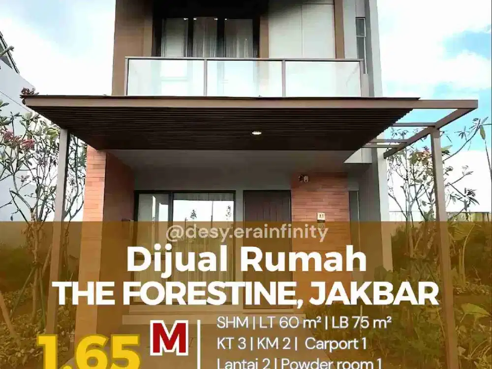 Dijual rumah The Forestine cedar 5, Jakarta Barat