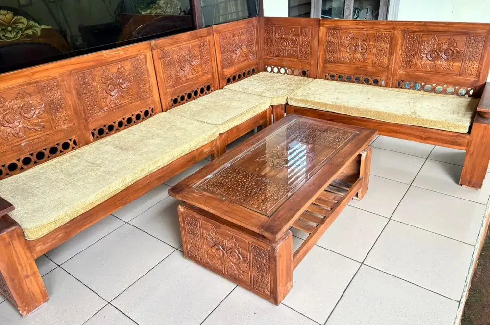 Kursi tamu jati muda