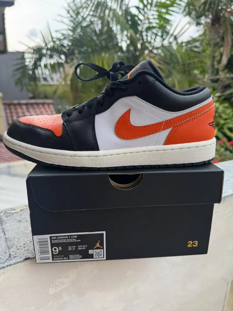Sepatu Nike Air Jordan 1 Low OG Black Starfish Original Authentic