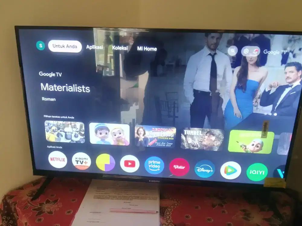 Tv LED 32 merk xiomi, udah support gogle tv
