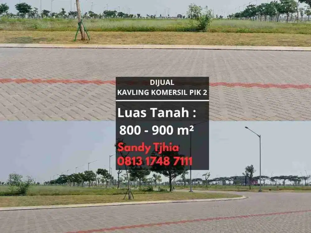 DIJUAL KAVLING KOMERSIL PIK 2