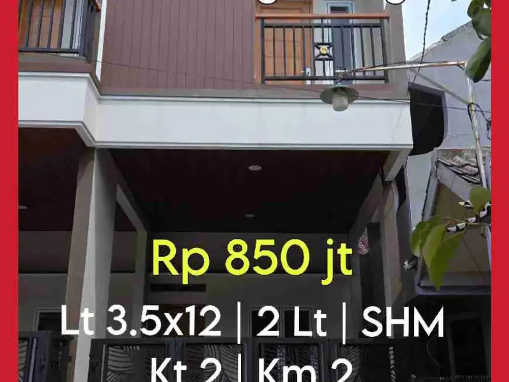 Wilson Rumah baru ngantong 2 lantai di poris indah