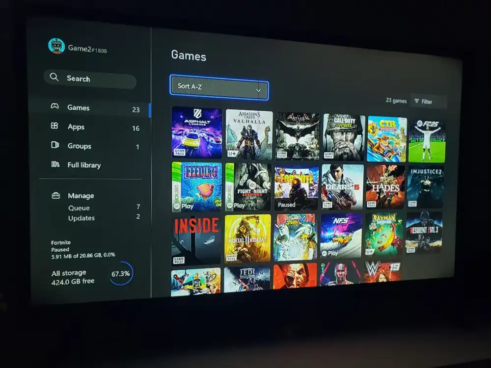 Xbox one FAT 500 GB (hardisk ext 1 TB) + TV 32 inch
