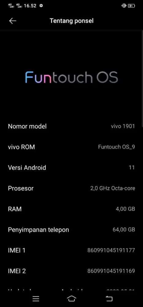 JUAL CEPAT VIVO Y15