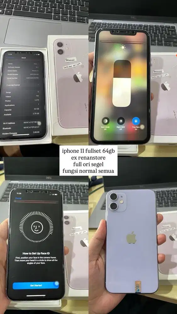 iphone 11 all oprator 64gb fullset ex renanstore