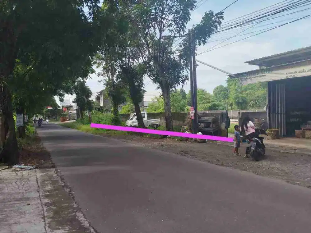 Tanah sewa tepi jalan area Cebongan Mlati Sleman