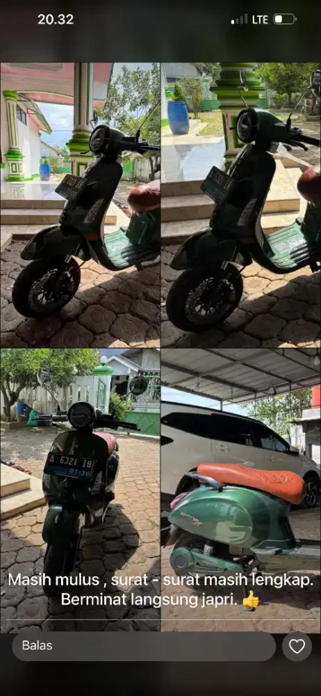 Motor listrik bekas seperti baru