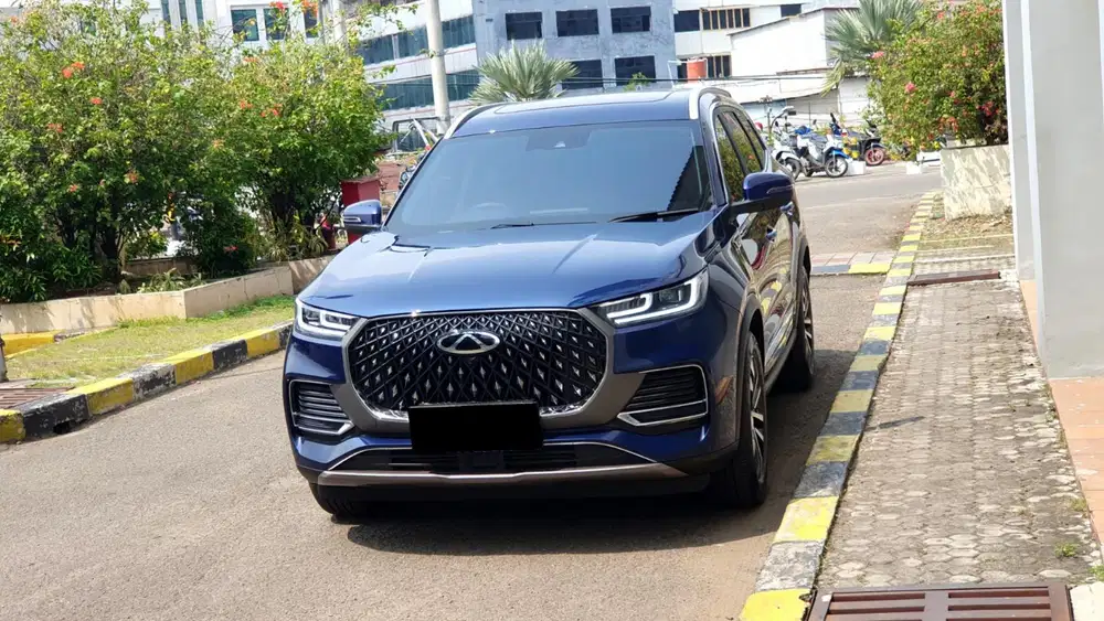 Km13rb chery tiggo 8 premium 2024 biru sunroof pajak panjang