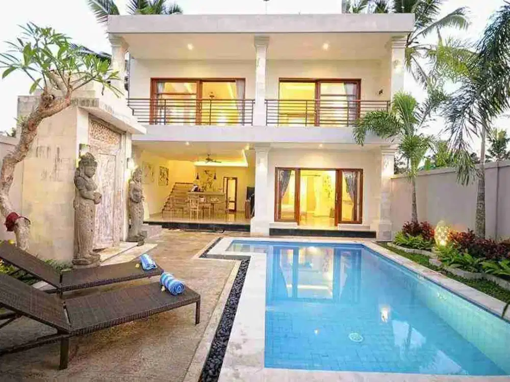 dijual villa view sawah & gunung lokasi mas ubud