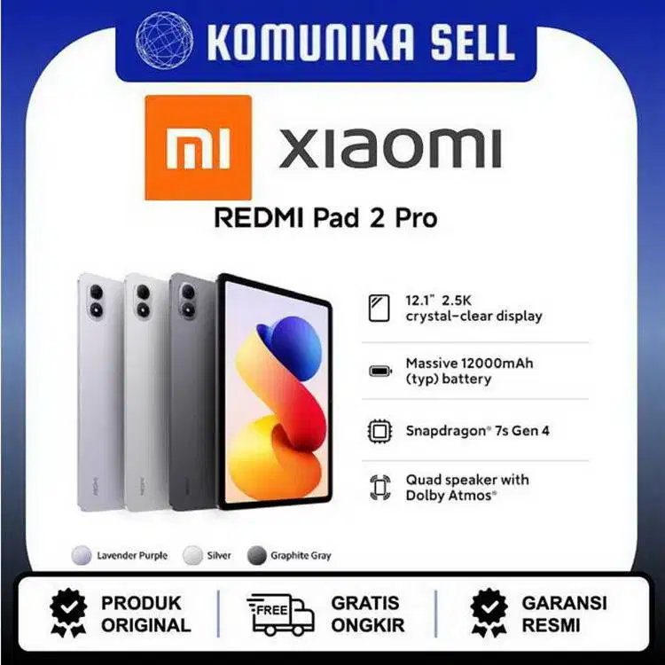 Xiaomi Redmi Pad 2 Pro Wifi Only - 8GB/256GB