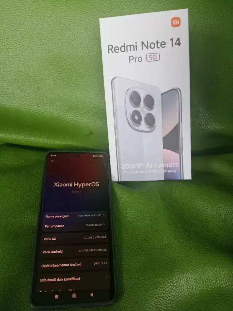 Xiomi redmi note 14 pro seperti baru