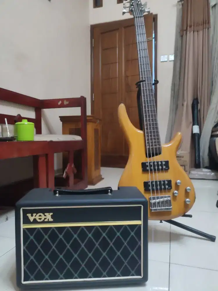 Bass SDGR 5 string dan amply bass vox Pathfinder Bass 10