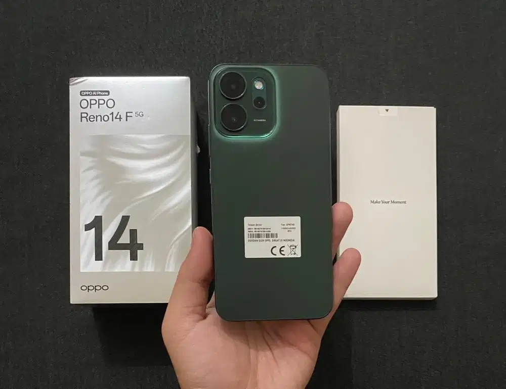 Oppo Reno 14F 5G 8/256 Fullsheet Mulus Garansi 2026