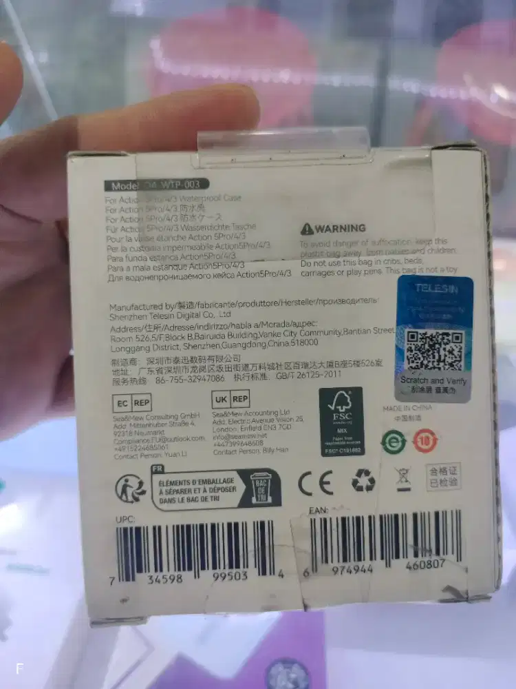 Waterproof Case DJI Action 5 Pro 45m Housing Diving Underwater DJI Osm