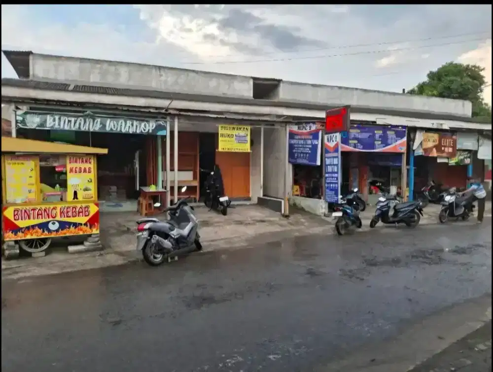 Disewakan Ruko Jalur Ramai, 1.166.667/bln (boleh bayar 6 bulan dulu)