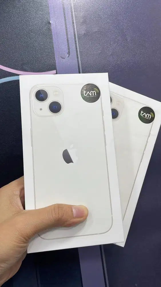 NEW IPHONE 13 128gb WHITE GARANSI 1TAHUN IBOX TAM (pa/a)