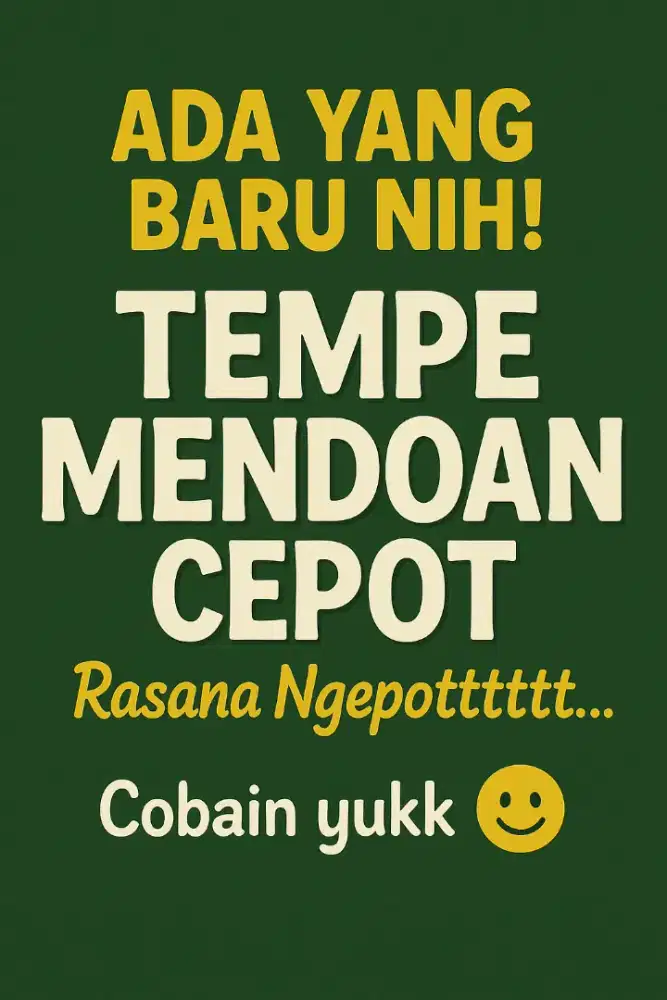Lowongan Tenaga Penjual dan Penggoreng Mendoan penempatan Citra Raya