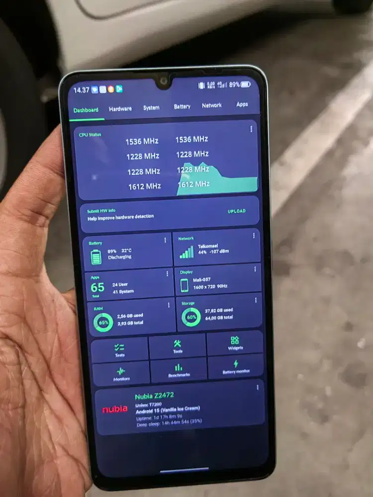 Zte nubia A36 4+8/64gb like new blue fullsrt