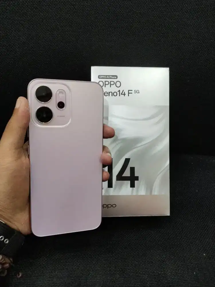Oppo Reno 14F 5G 8/256 Garansi Panjang, Mulus seperti baru Nominus