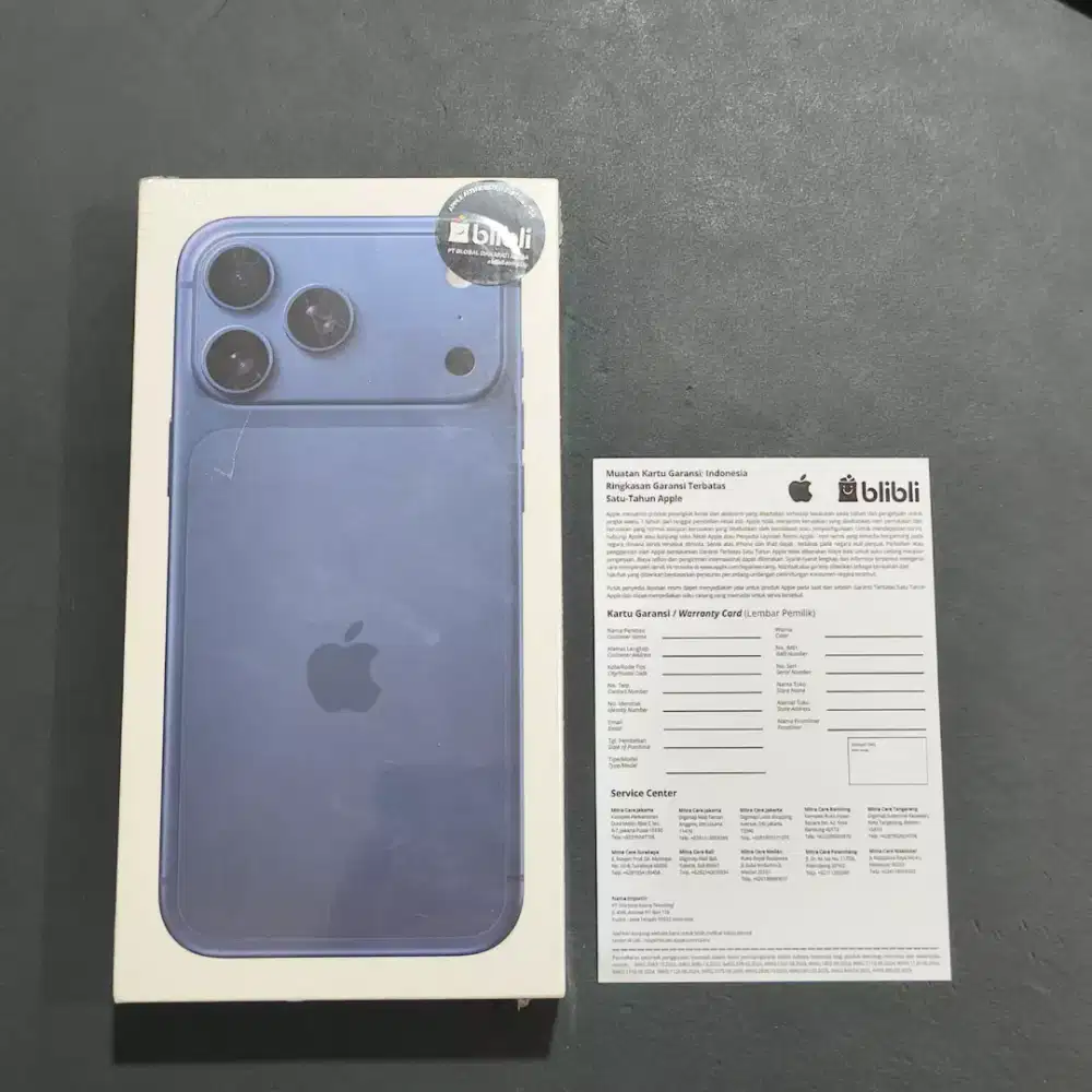 IPHONE 17 PRO MAX 256GB DEEP BLUE GARANSI RESMI