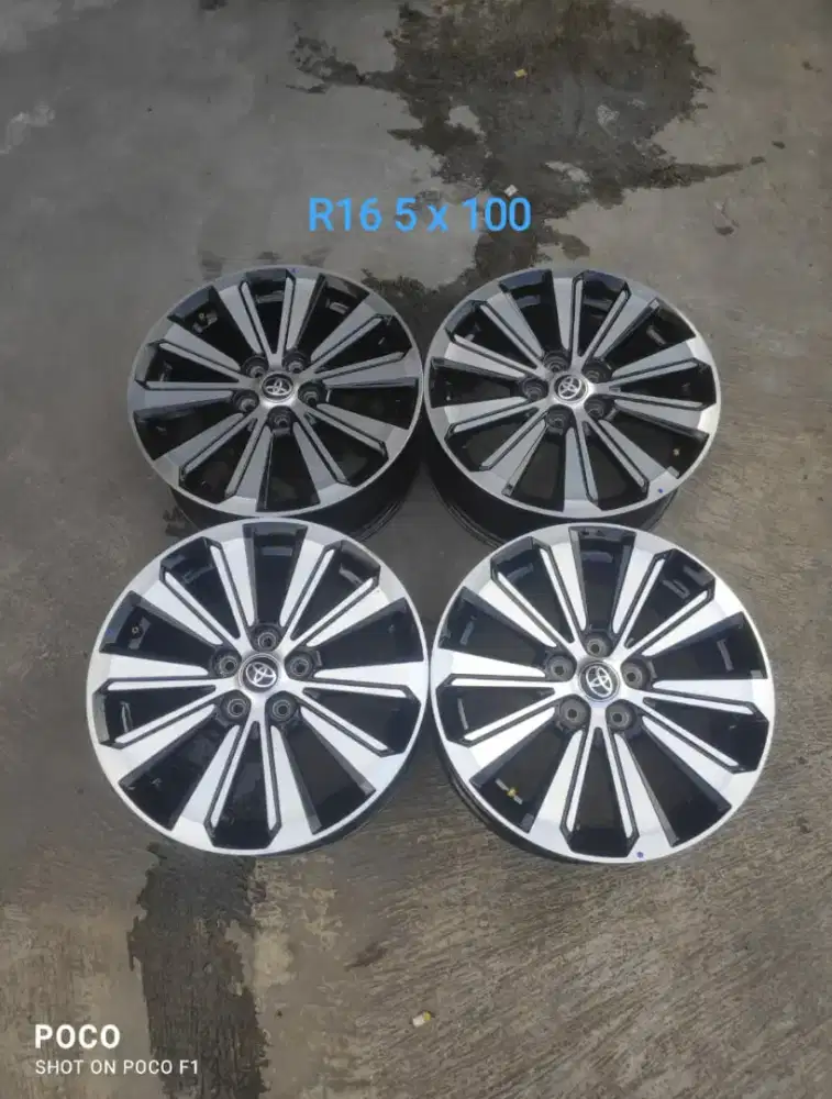 Oem TOYOTA NEW AVANZA VELOZ R16 pcd 5 x 100 lebar 6 offset 50