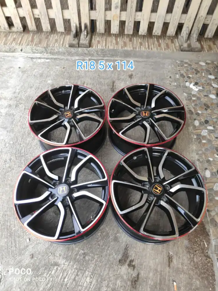 Rep. Oem HONDA CIVIC R18 pcd 5 x 114 lebar 8 offset 42