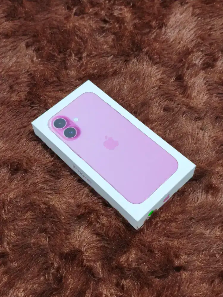 (NEW) iPhone 16 128GB iBox Baru Garansi Resmi - Pink