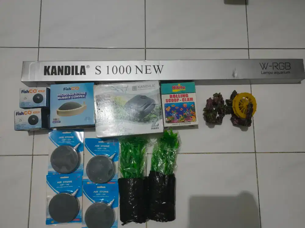 AKSESORIS AQUARIUM SATU SET LENGKAP