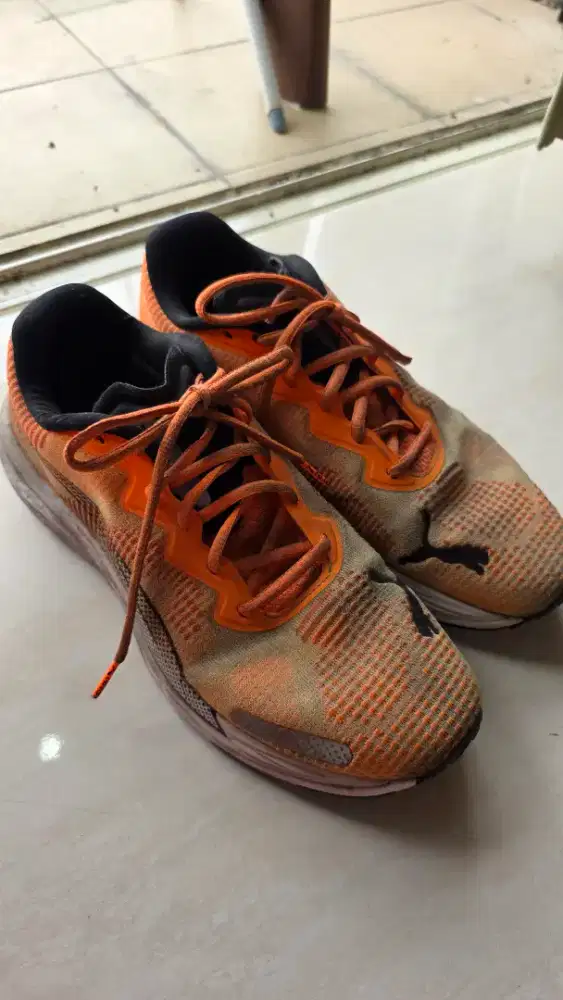 Sepatu running pria puma velocity nitro 2 fade orange sepatu lari ori