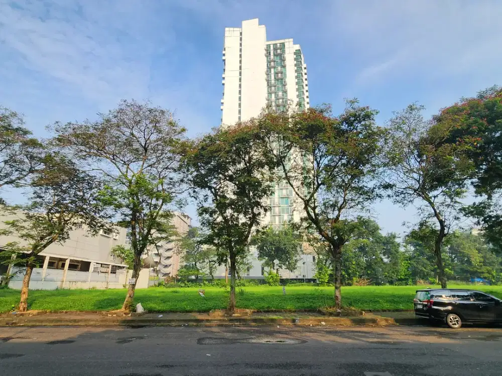 Kavling Komersil BSD Sunburst murah posisi badan hadap timur