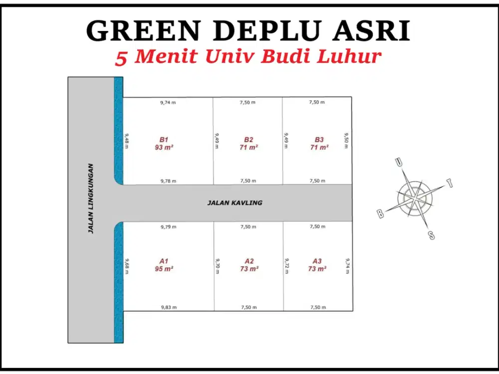 Tanah Komplek Murah Selatan Jakarta SHM - Harga 500Jtan