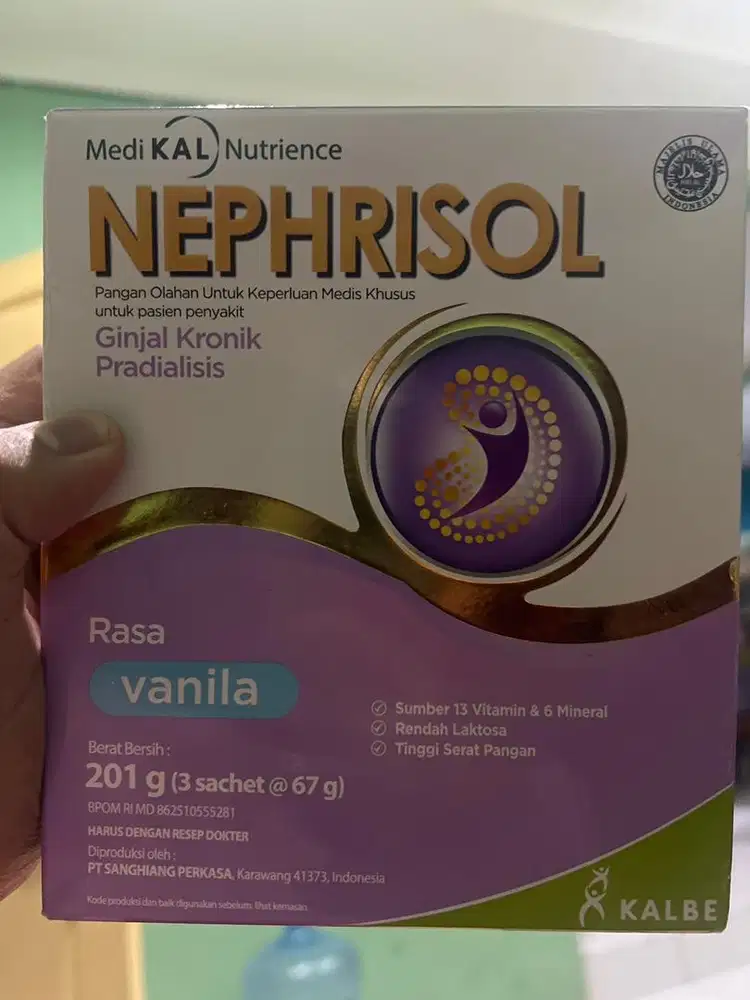 NEPHRISOL (susu utk pasien penyakit Ginjal)