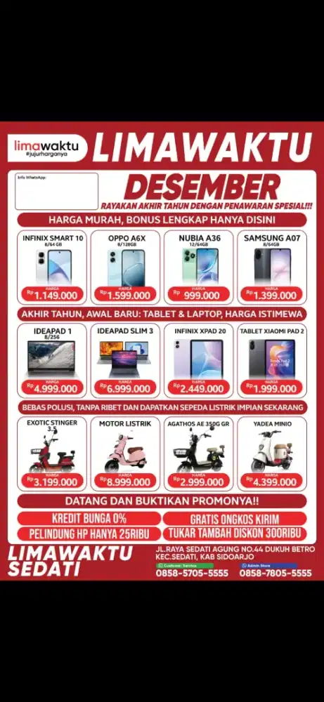 CASH & KREDIT (Bisa Tukar Tambah)