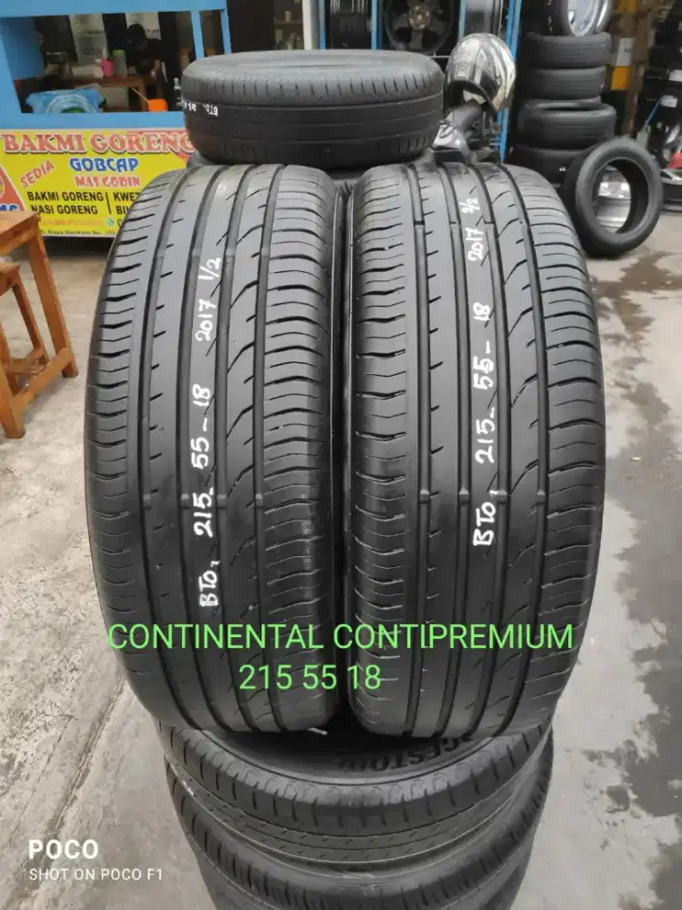2 pcs ban second CONTINENTAL CONTIPREMIUMCONTACT2 215_55_18 (2017)