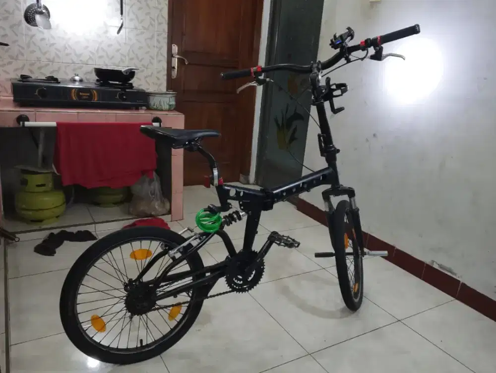 Sepeda 16 Custom Full Black