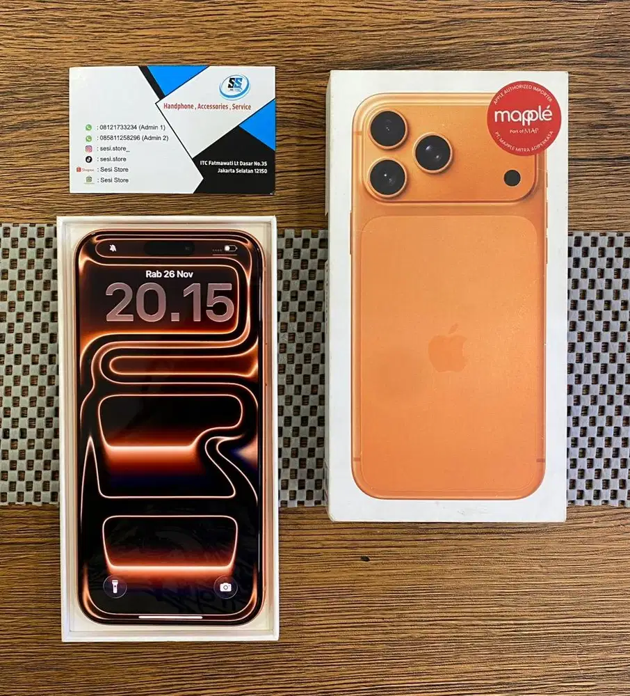 iPhone 17 Pro Max 512GB cosmic orange cc 0 garansi full 1tahun !!!
