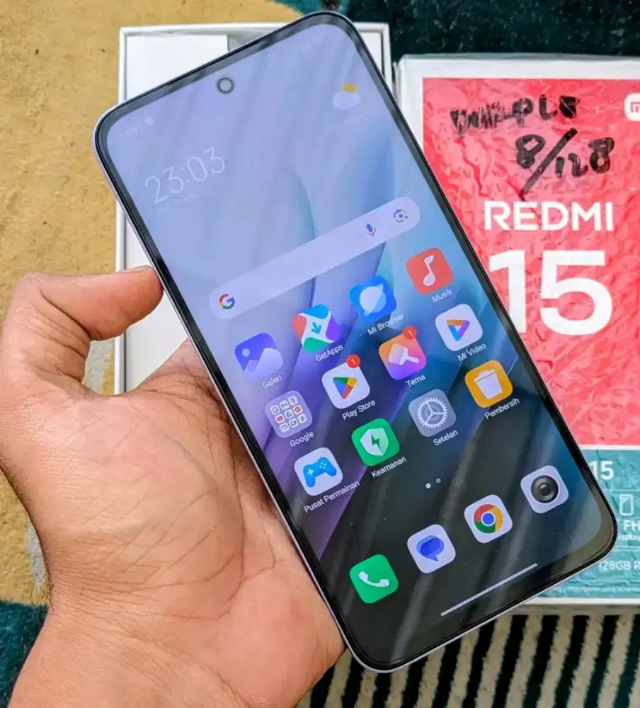 redmi 15 purple ram 8+8/128