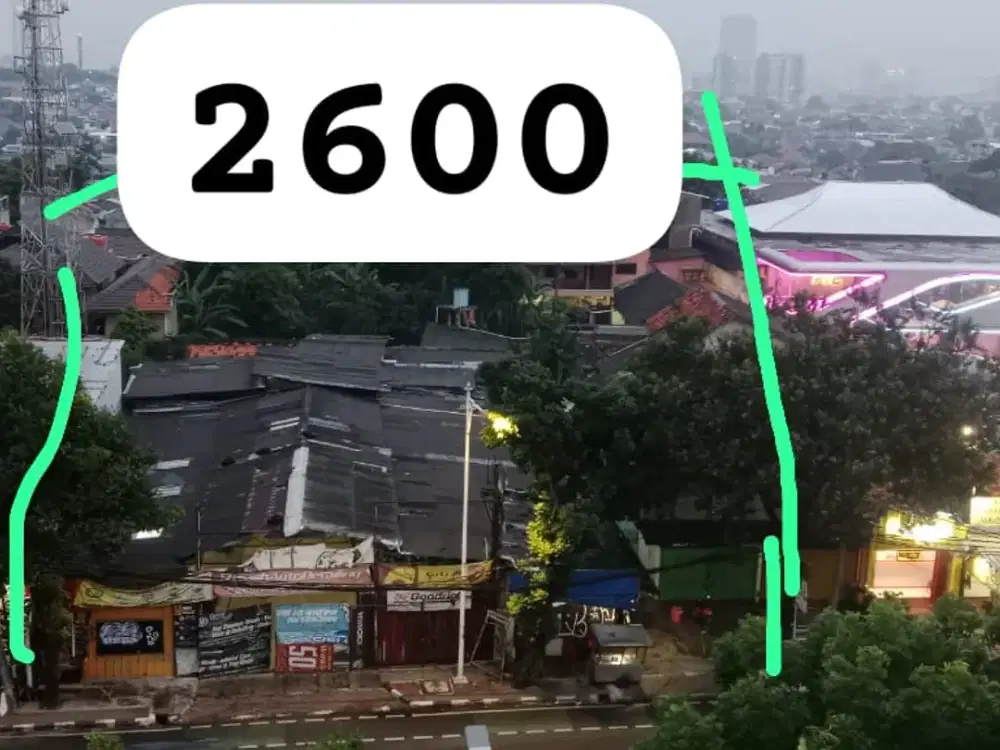 Dijual Tanah dan bangunan Akses Jln.raya Mampang Jaksel