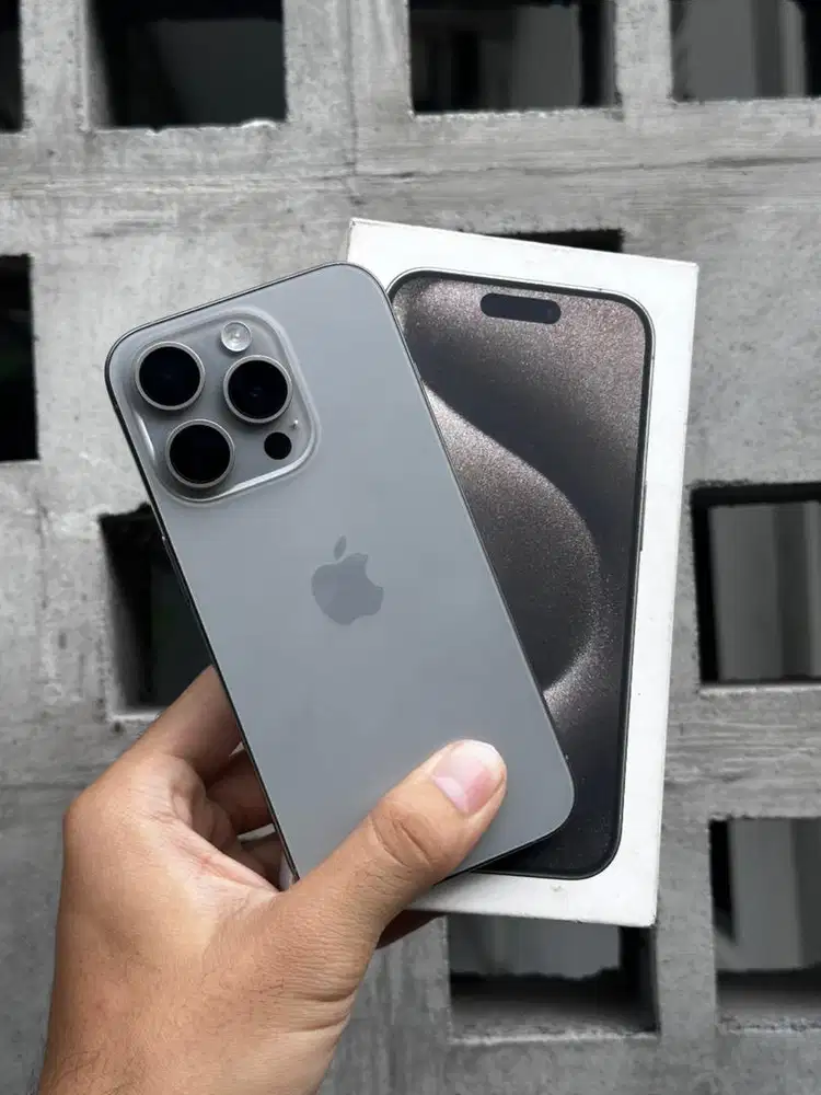 iPhone 15 Pro iBox 99% Mulus Titanium