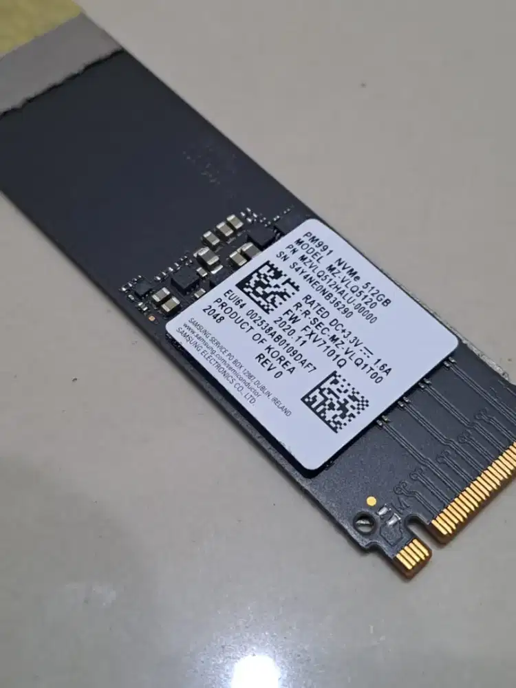 SSD 512gb samsung (sentinel 100/100)