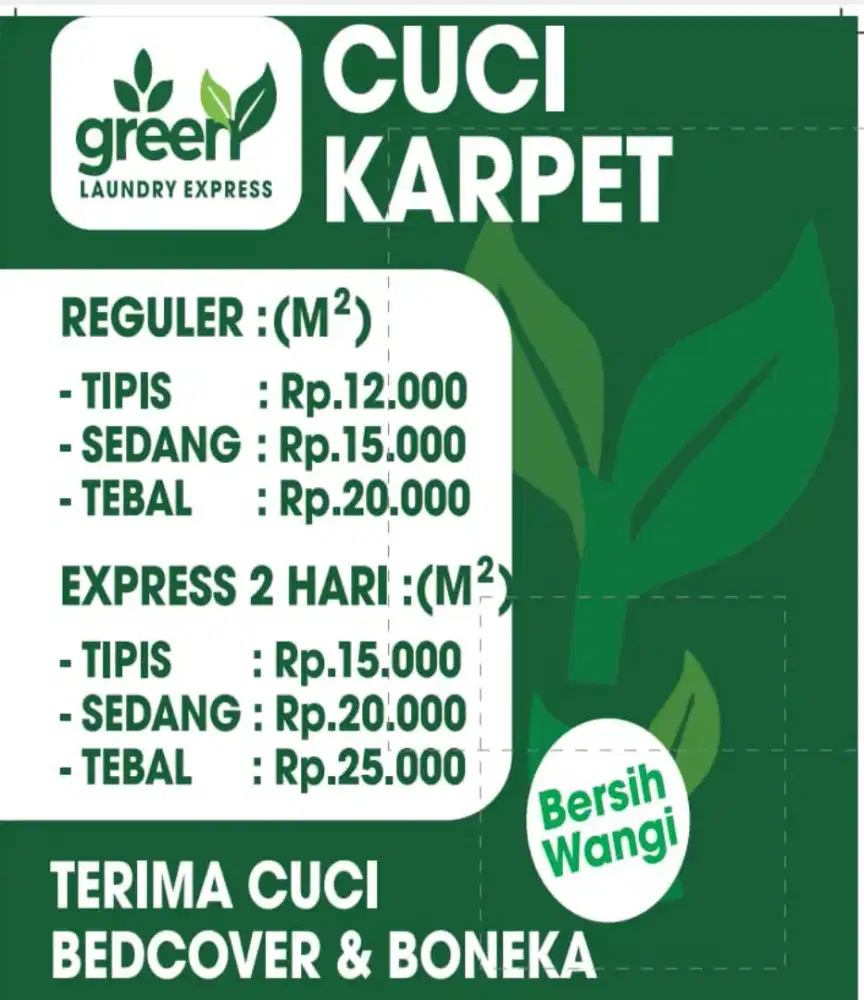 Laundry Karpet , Boneka dan Jasa Cuci Linen Hotel. Bisa anter jemput