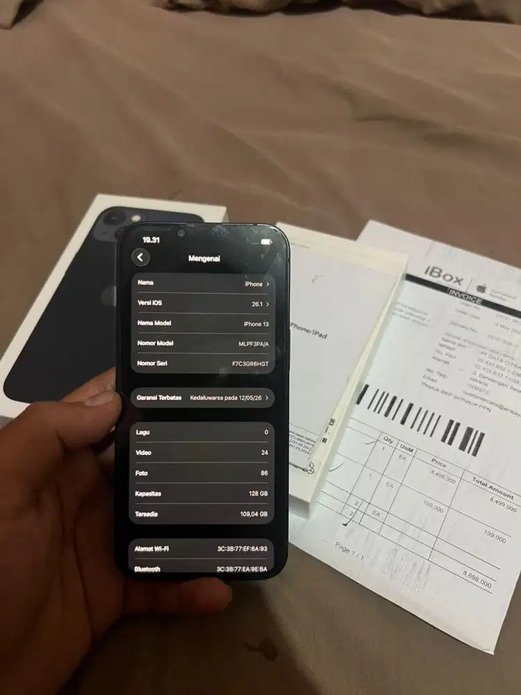 IPHONE 13 128 IBOX FULSET GARANSI ON
