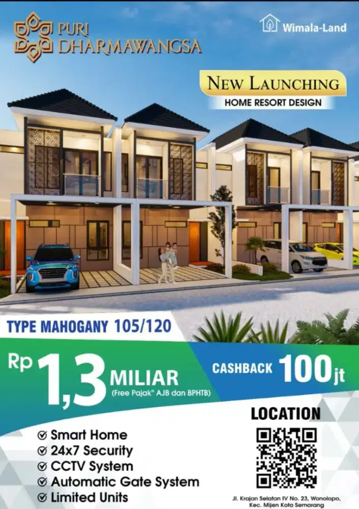 Puri Dharmawangsa Mijen Semarang konsep home resort dekat BSB