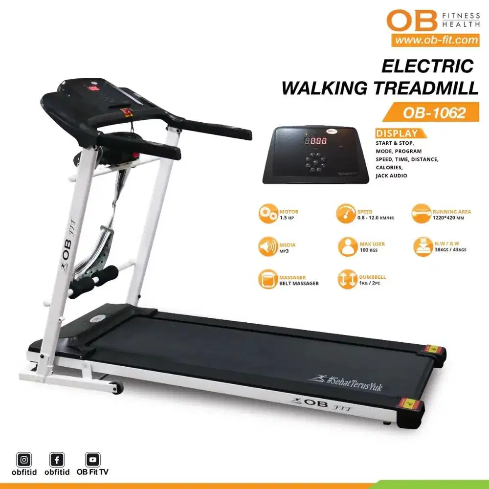 Treadmil electrik multi fungsi