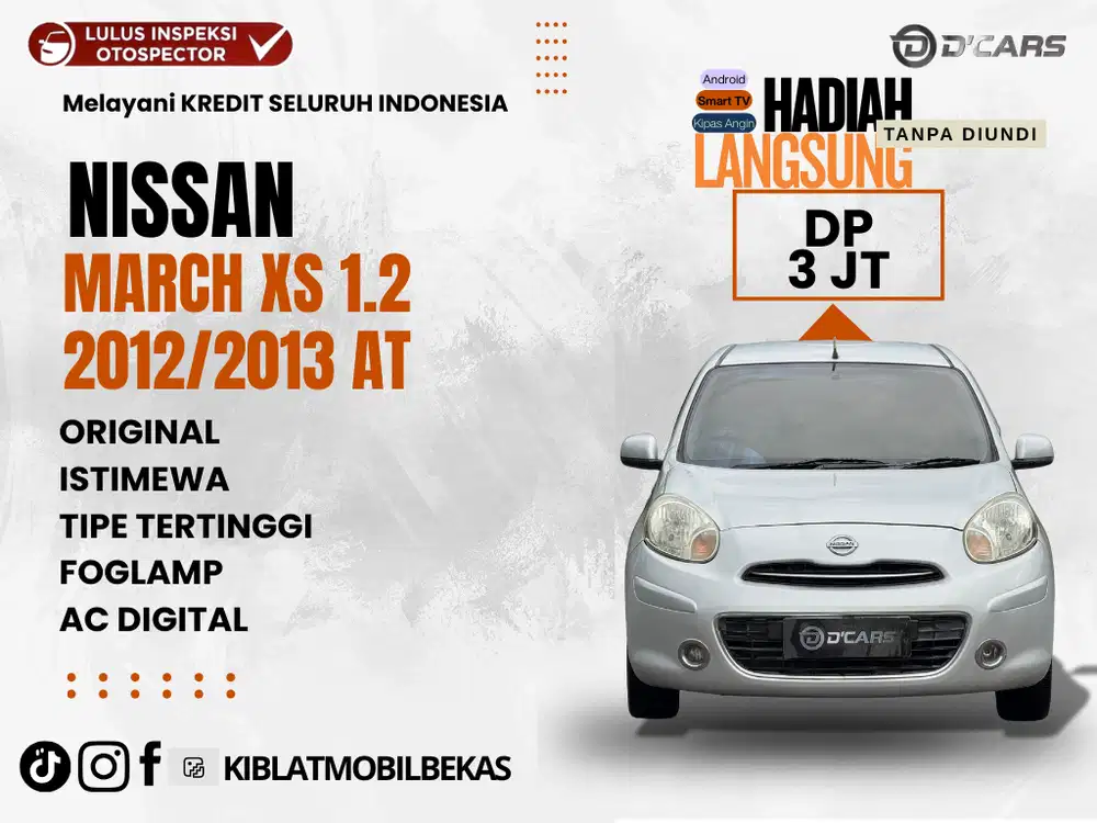 NISSAN MARCH XS 1.2 2012/2013 MATIC ORIGINAL